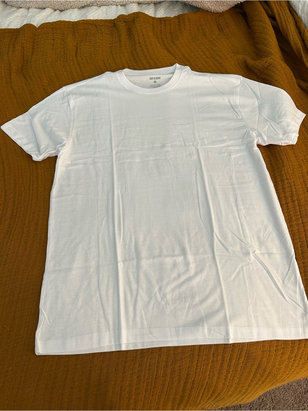 True Classics White Men's Crew Neck T-Shirt Size L